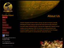Tablet Screenshot of gurkha-palace.com